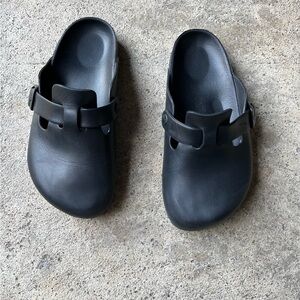 Birkenstock Black Slip-On Clog Sandals